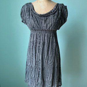 Studio M grey jersey stretch mini dress / XS / xsmall lightweight summer